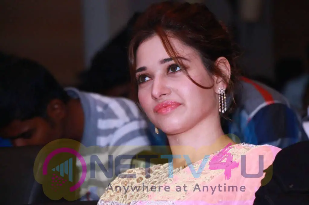 recent stills of actress tamanna at baahubali tamil trailer launch 16