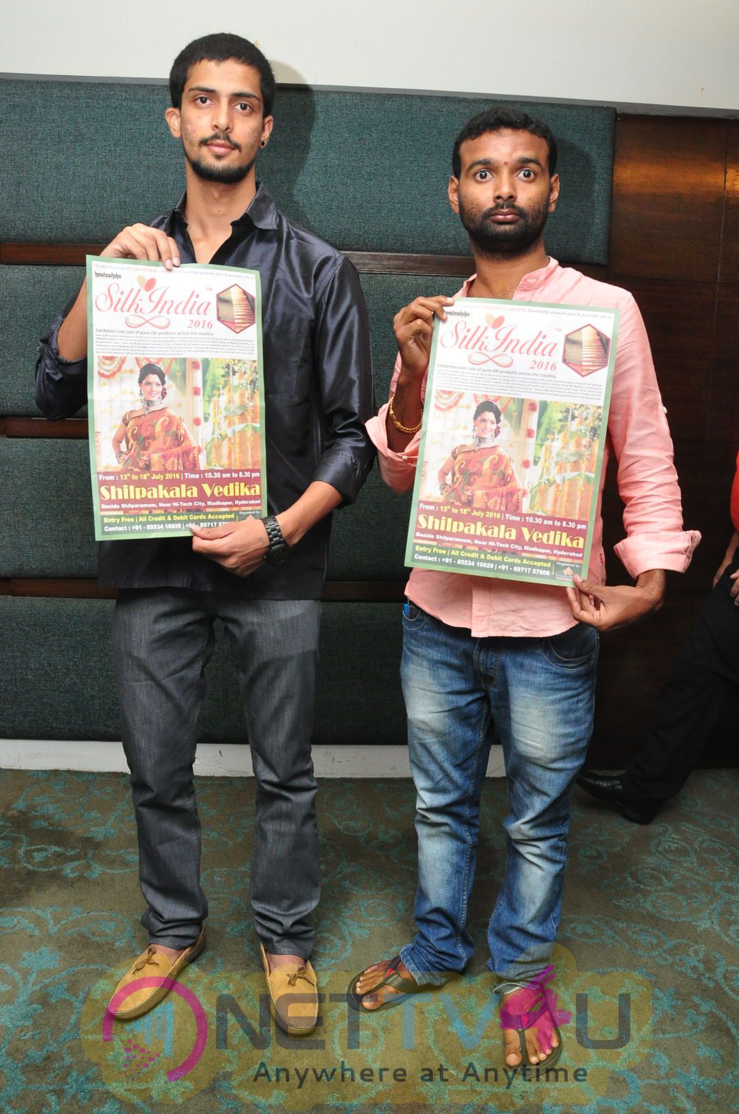 Sangeetha Kamath & Tanishq Tiwari At Silk India Expo 2016 Curtain Raiser Event Stills Telugu Gallery
