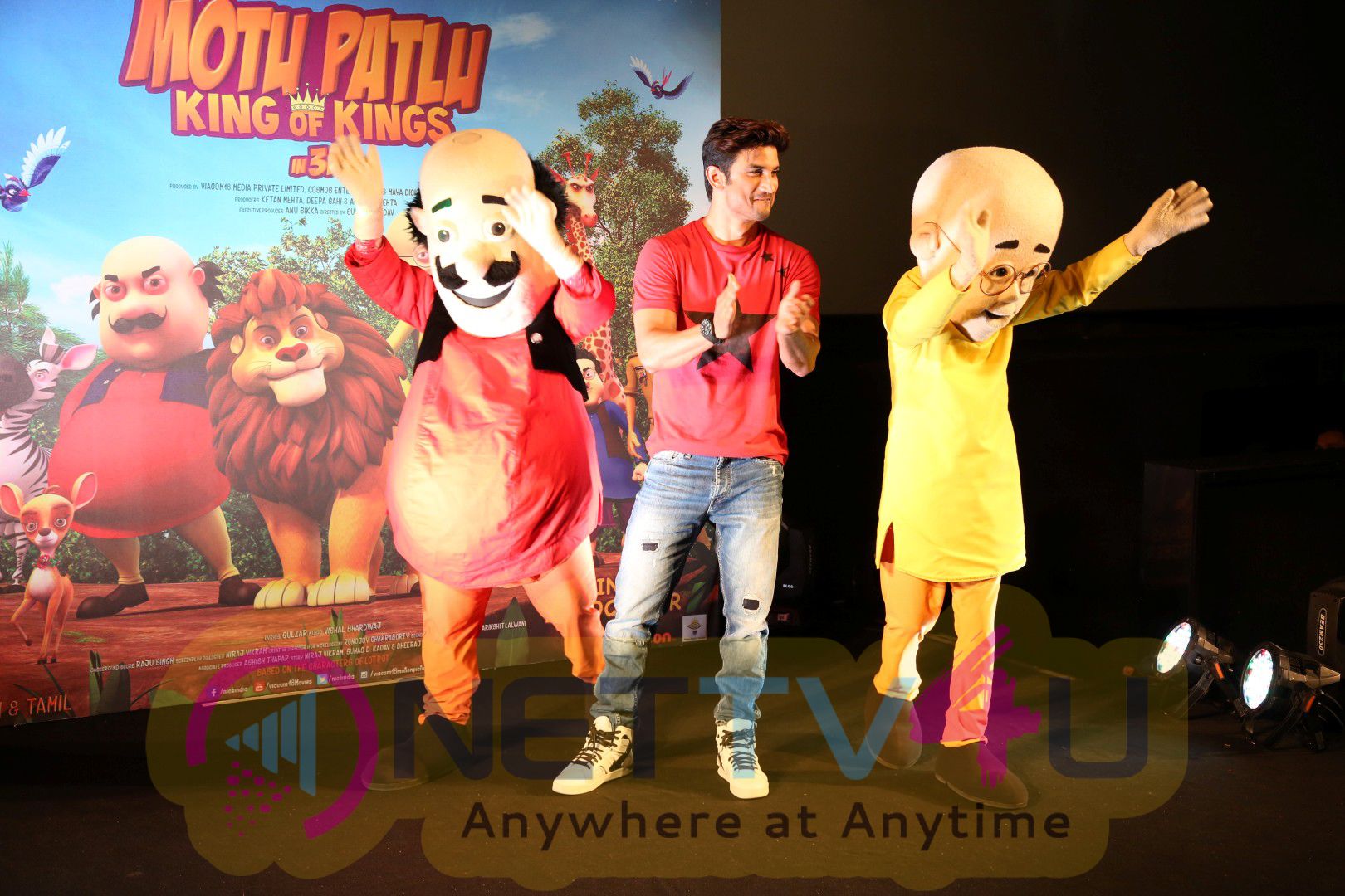 Sushant Singh Rajput At Trailer Launch Of 3d Animated Movie Motu Patlu  Stills | 347824 | Movie Press Meet Pics | Latest Event Images & Stills