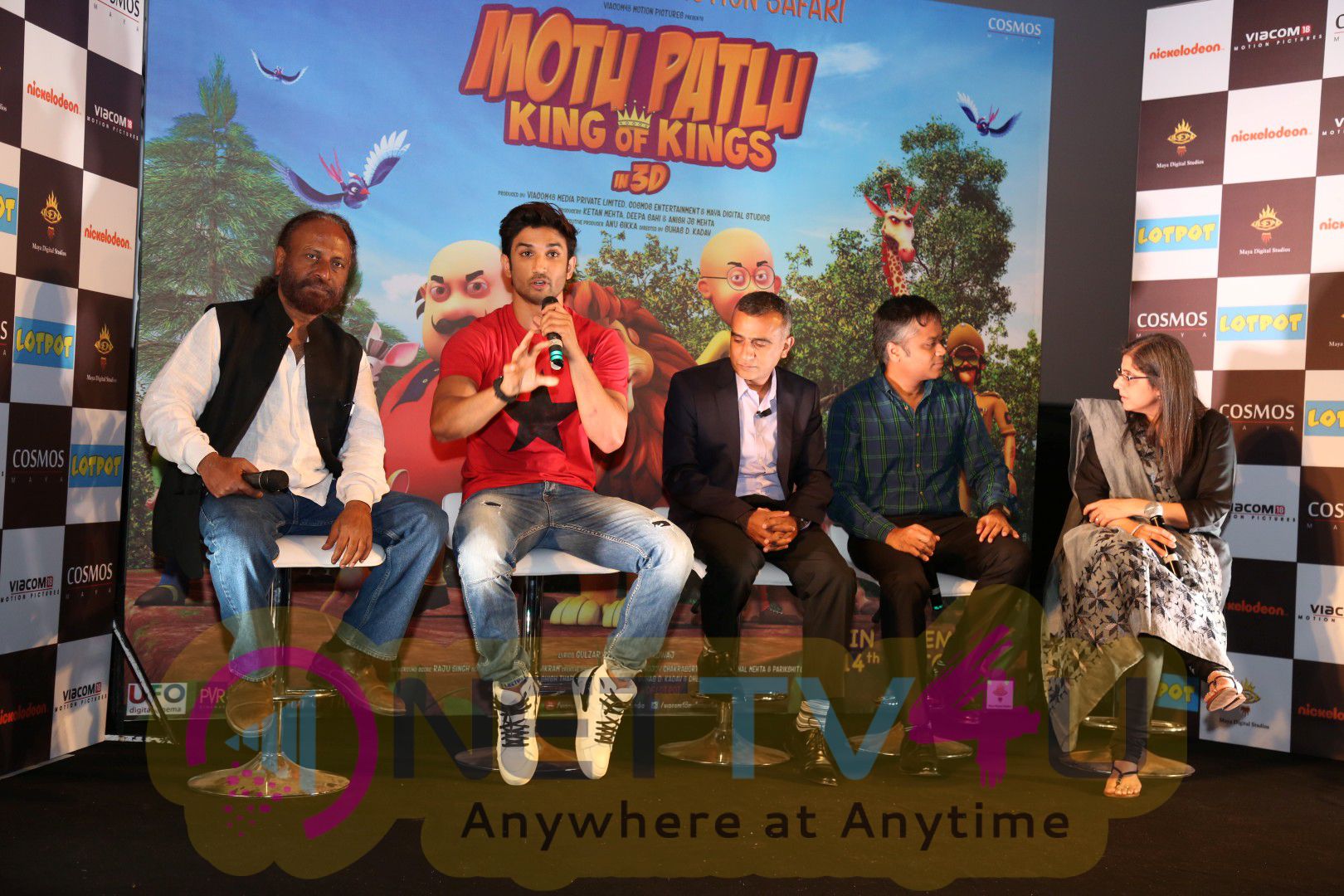 Sushant Singh Rajput At Trailer Launch Of 3D Animated Movie Motu Patlu Stills Hindi Gallery