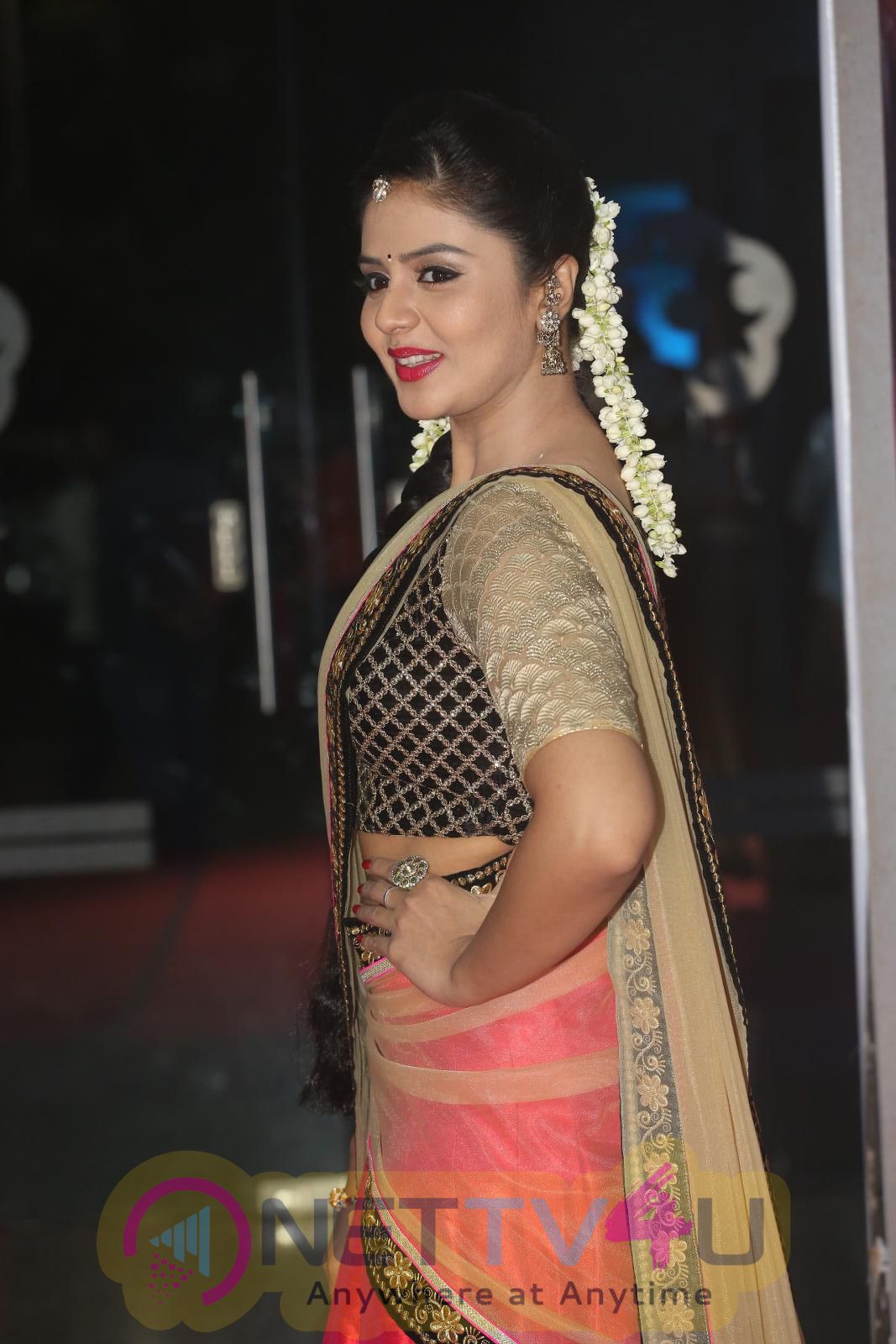 Savithri Audio Launch Actress Sreemukhi Nanditha Dhanya Manasa Lastest Hot Images Telugu Gallery