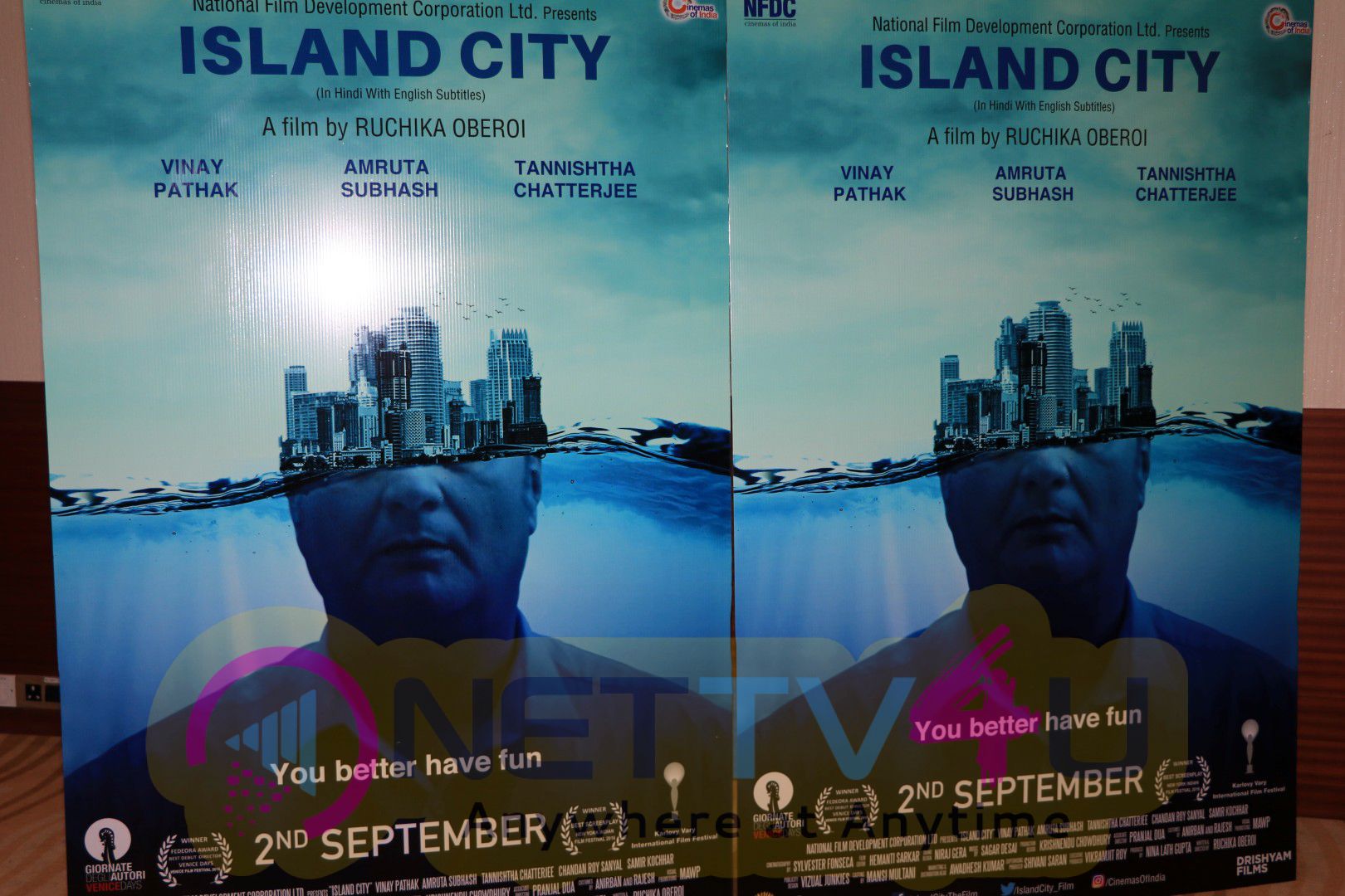 Tannishtha Chatterjee & Vinay Pathak At Trailer Launch Of Film Island City Photos Hindi Gallery