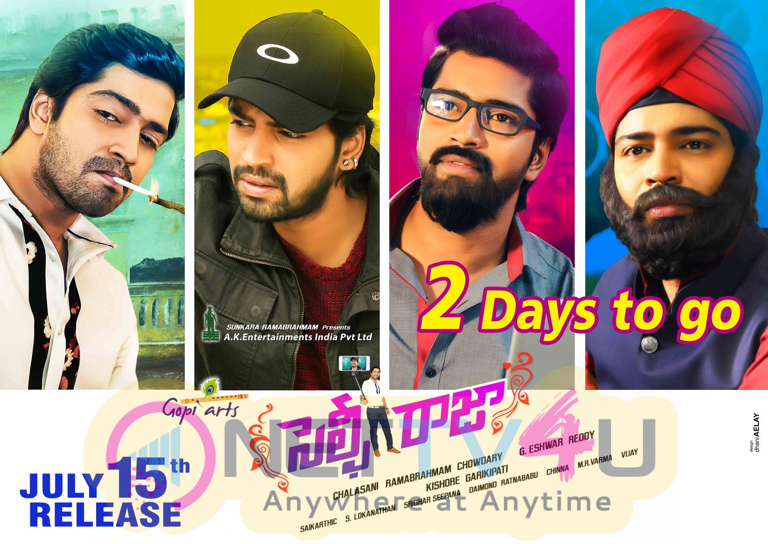 Telugu Movie Selfie Raja 2 Days To Go Excellent Poster Telugu Gallery