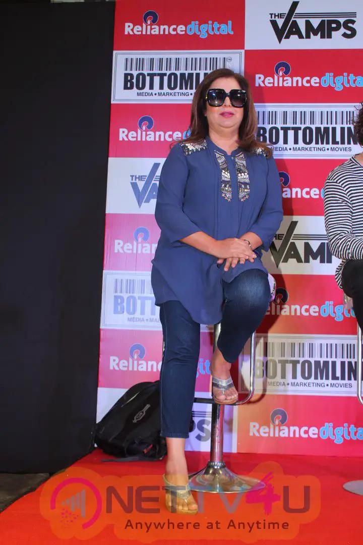The Vamps And Farah Khan Meet Fans At Reliance Digital, Announce New Song Nakhra Hindi Gallery