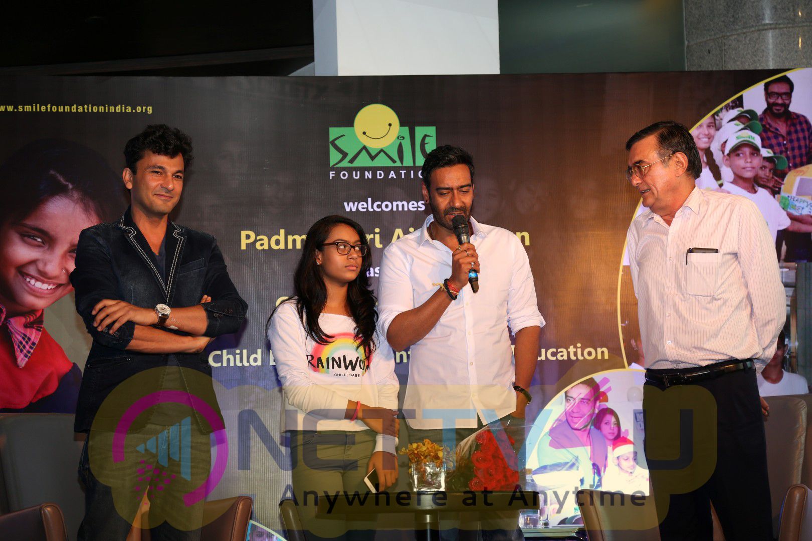 Unveiling Of The Campaign In The Presence Of Ajay Devgan With Smile Foundation Photos Hindi Gallery