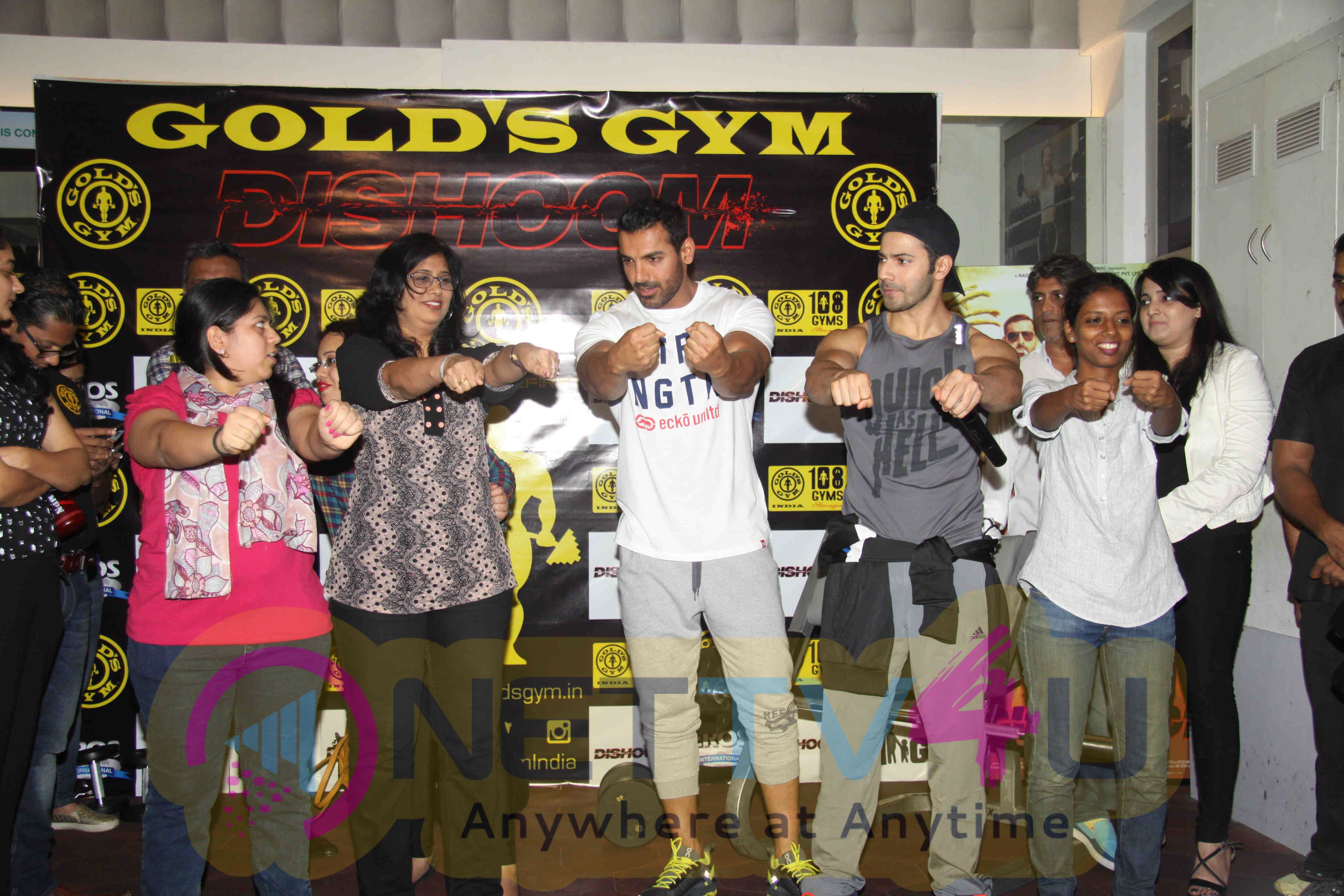 Upcoming Hindi Film Dishoom At Gym Excellent Photos Hindi Gallery
