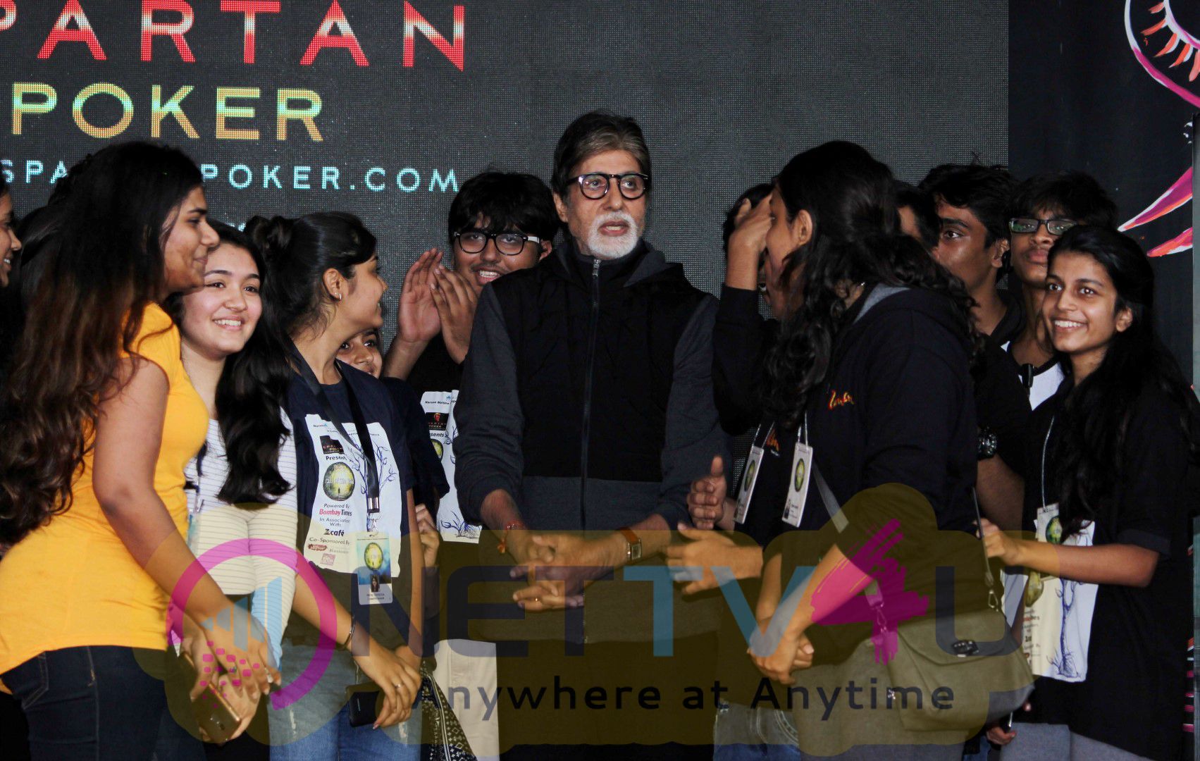 When Amitabh Bachchan Took Selfies With Students Stills Hindi Gallery
