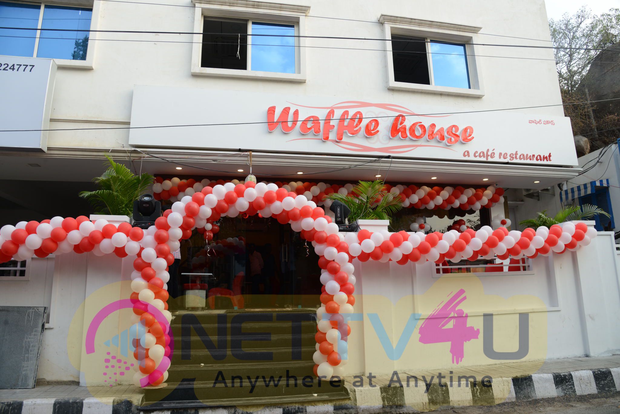 waffle house a cafe restaurant grand launching by tollywood actress snigdha a singer malavika photos 83