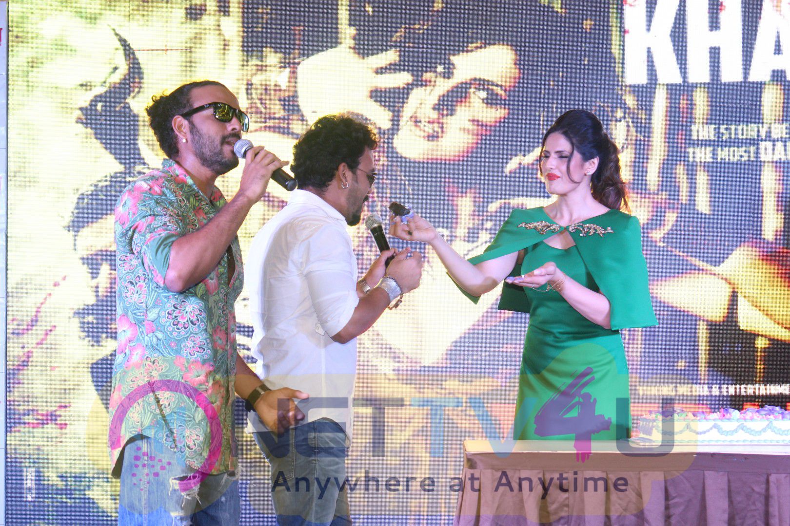 Zareen Khan Launch Upcomimg Song Khallas In Film Veerappan Fanciful Stills Hindi Gallery