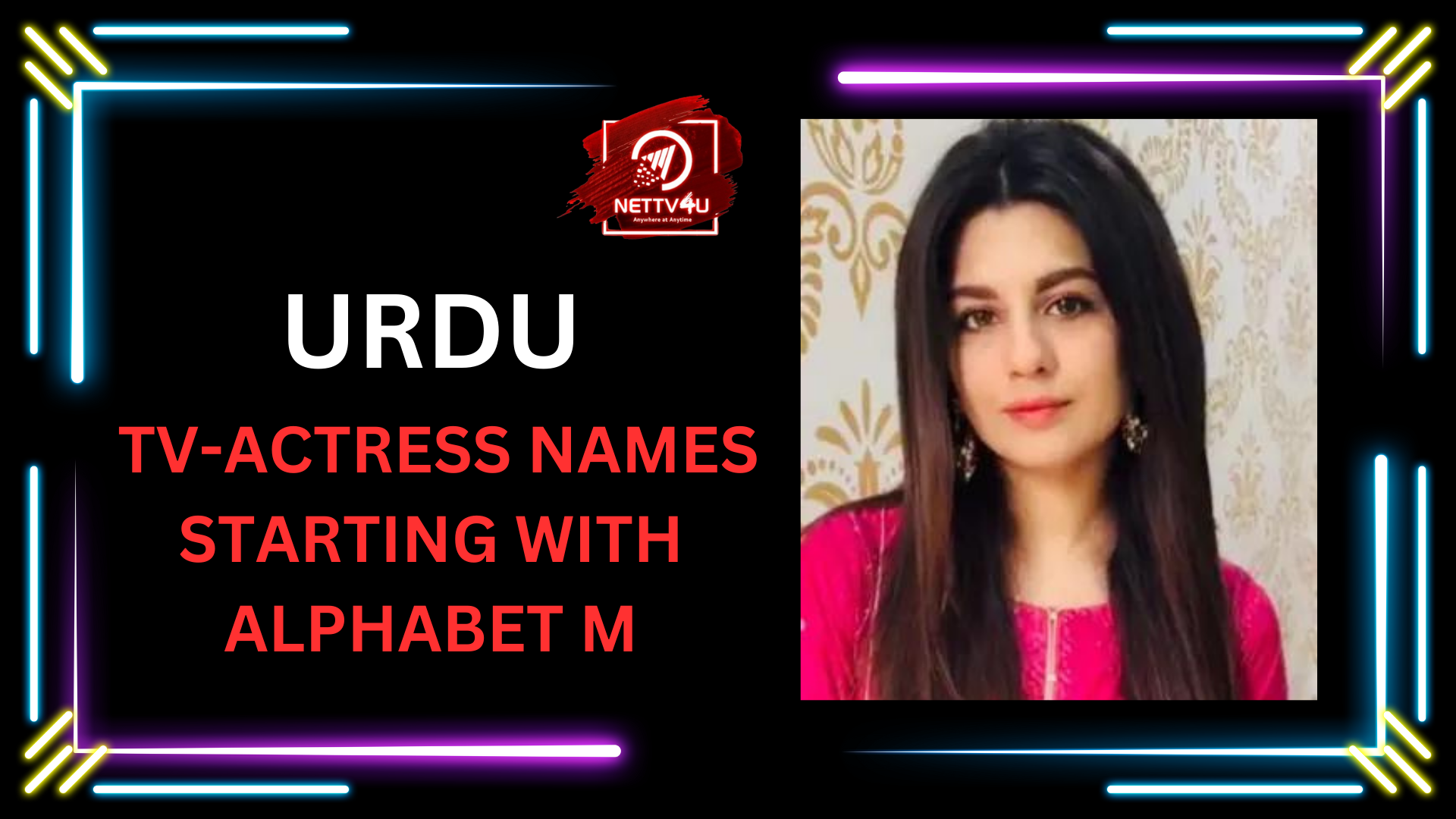 Urdu Tv-Actress Names Starting With Alphabet M