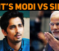 Word Fight In Twitter – Siddharth Vs Modi