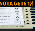 NOTA Gets 1% All Over India!