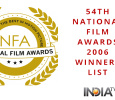 54th National Film Awards Hindi awards on YouTube Channel