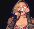 Madonna Wipes Off Her Tears During The Concert!