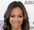 Zoe Saldana In A Holiday Mood!