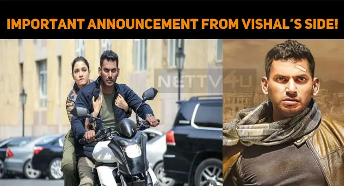 Important Announcement From Vishal’s Side!
