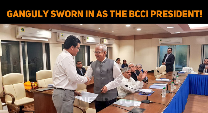 Ganguly Sworn In As The BCCI President!
