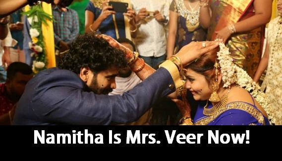 Namitha Ties The Knot With Veer In Tirupati!