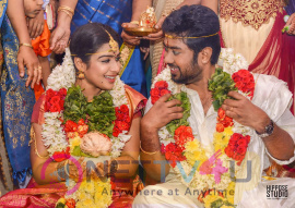 Actress Satna Titus & Karthik Marriage Stills