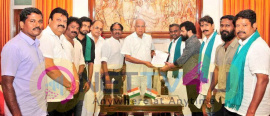 Cauvery Rights Rescue Action Coordination Committee Meet Governor Panwarilal Purohit