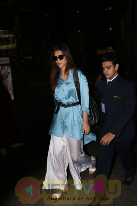 Actress Kriti Sanon Spotted At International Airport Stills