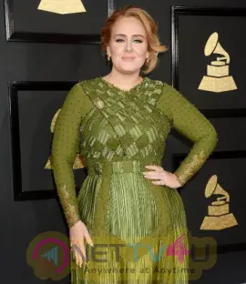 Singer Adele At GRAMMY Awards In Los Angeles Photo Shoot