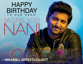 Nani Birthday Wishes Poster Niharika Entertainment