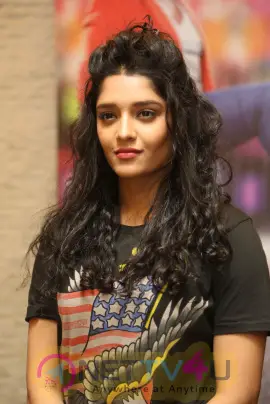 Actress Ritika Singh Stylish Pics At Shivalinga Movie Press Meet 