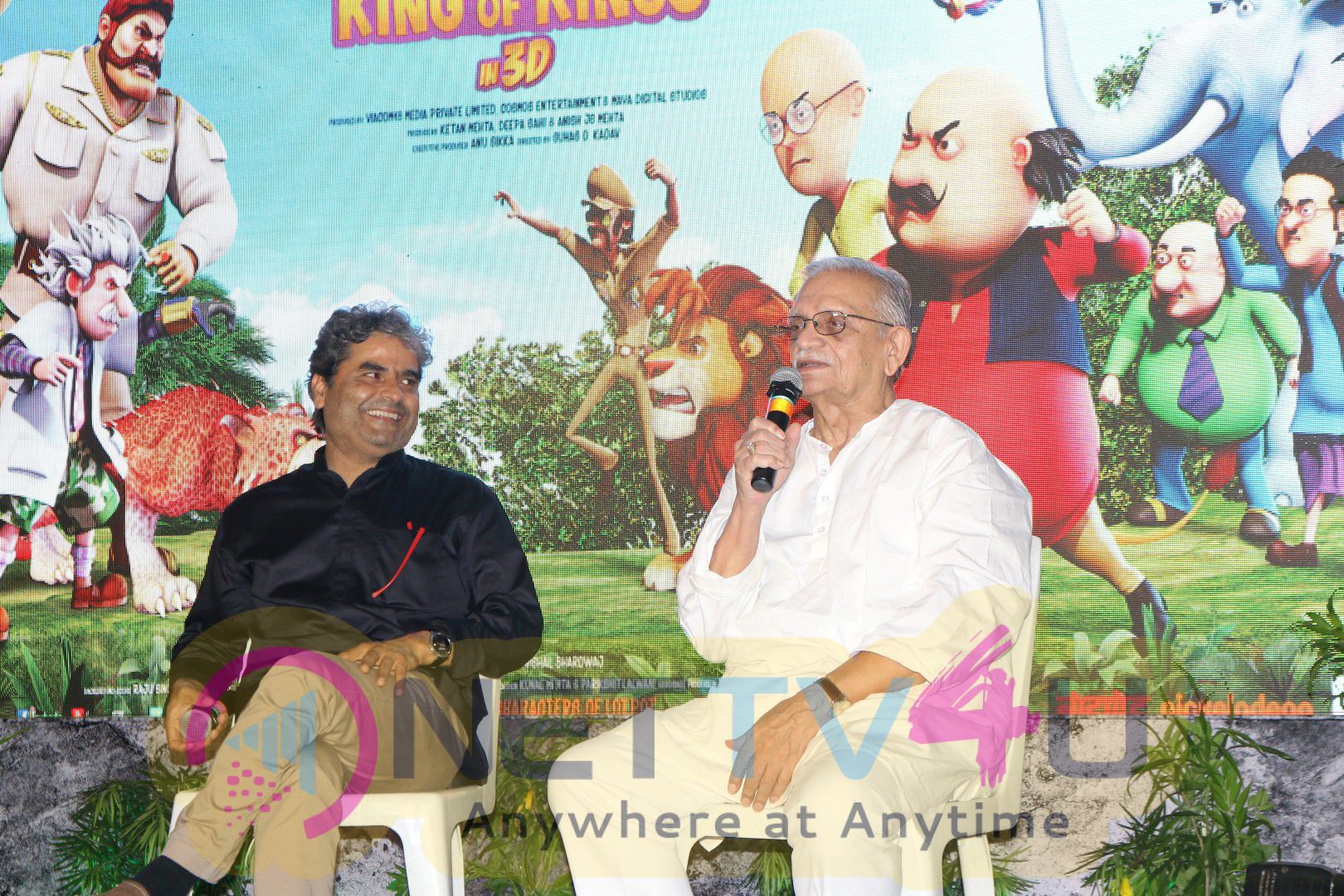 Gulzar Vishal Bhardwaj At The Music Launch Of 3d Animation Film
